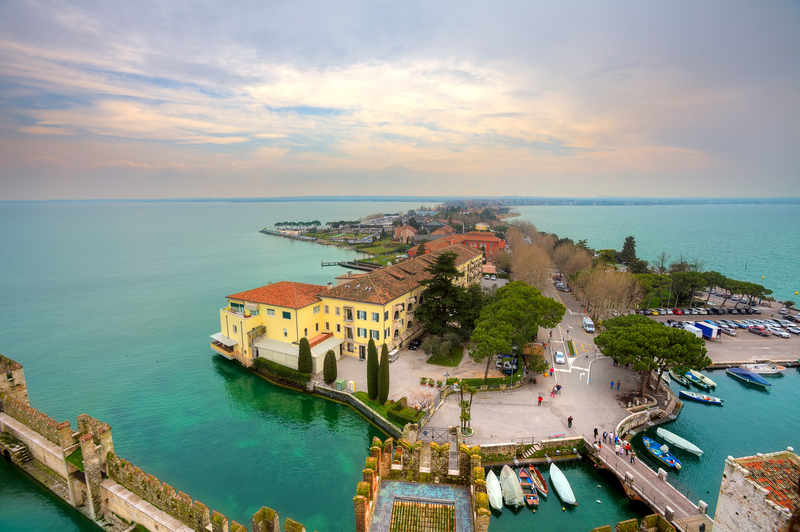 Lake Garda Sirmione view from above