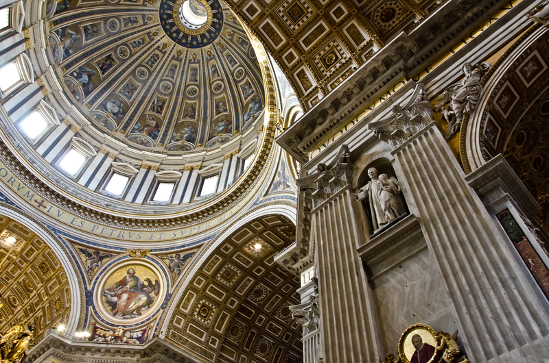 Inside Saint Peter at the Vatican