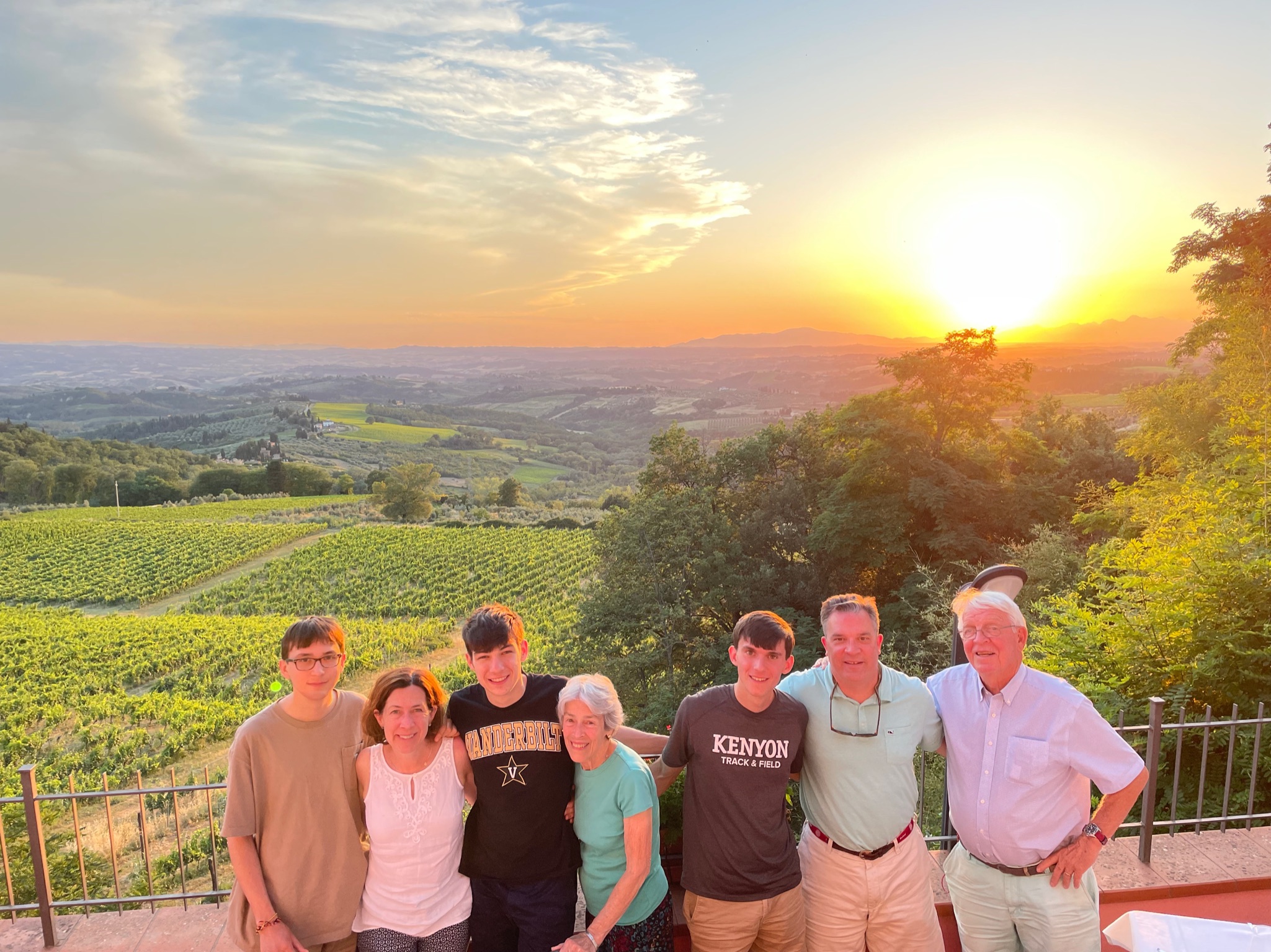 Family in Tuscany