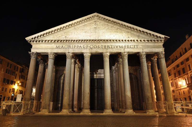 Rome Pantheon at night